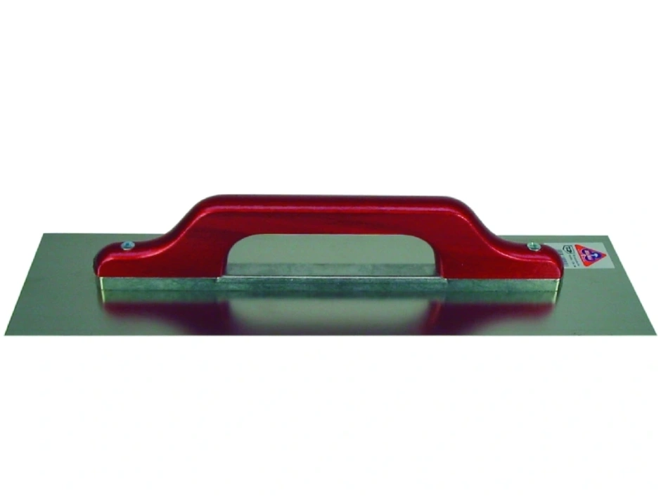 HaWe Schweizer Glättekelle mit Alu-Stütze rostfr. 480×130 mm