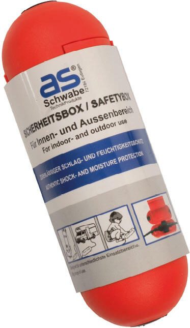 as-Schwabe Kabelschutzbox 20 cm rot