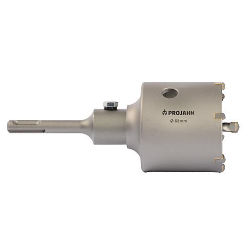 Projahn Schlagbohrkrone, 68 mm, SDS-plus Aufnahmeschaft, Zentrierbohrer, Bohrtiefe ca. 55 mm, Gewinde M22, Gesamtl?nge 205 mm