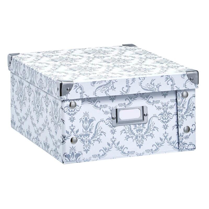 Zeller Aufbewahrungsbox vintage 9,6 l – 26,0 x 31,0 x 14,0 cm weiß, vintage