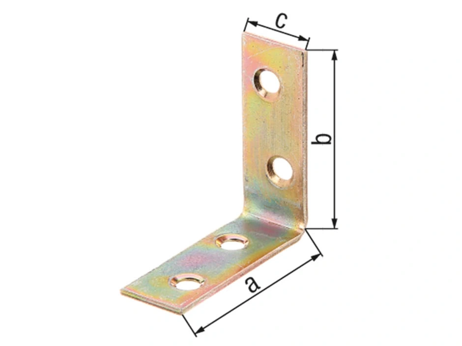 GAH Alberts Stuhlwinkel gelb verzinkt 40x40x15 mm