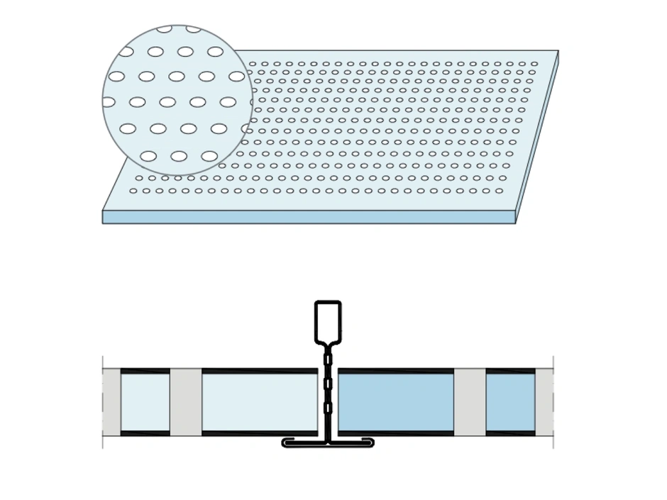 Knauf Plaza Globe G1 S15/S24 Gips-Kassette 625x625x12,5 mm