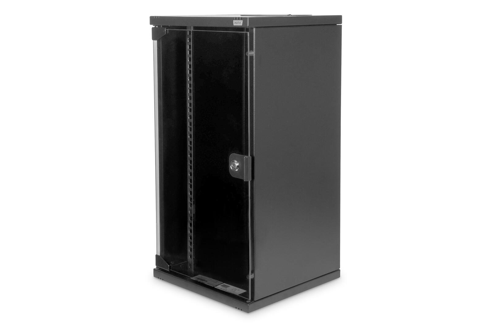 Digitus 12HE 10″-Wandgehäuse RAL 9005 schwarz