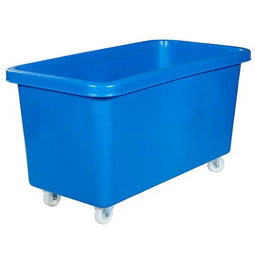 Rechteckbeh?lter, Kunststoff, fahrbar, 450 l, blau