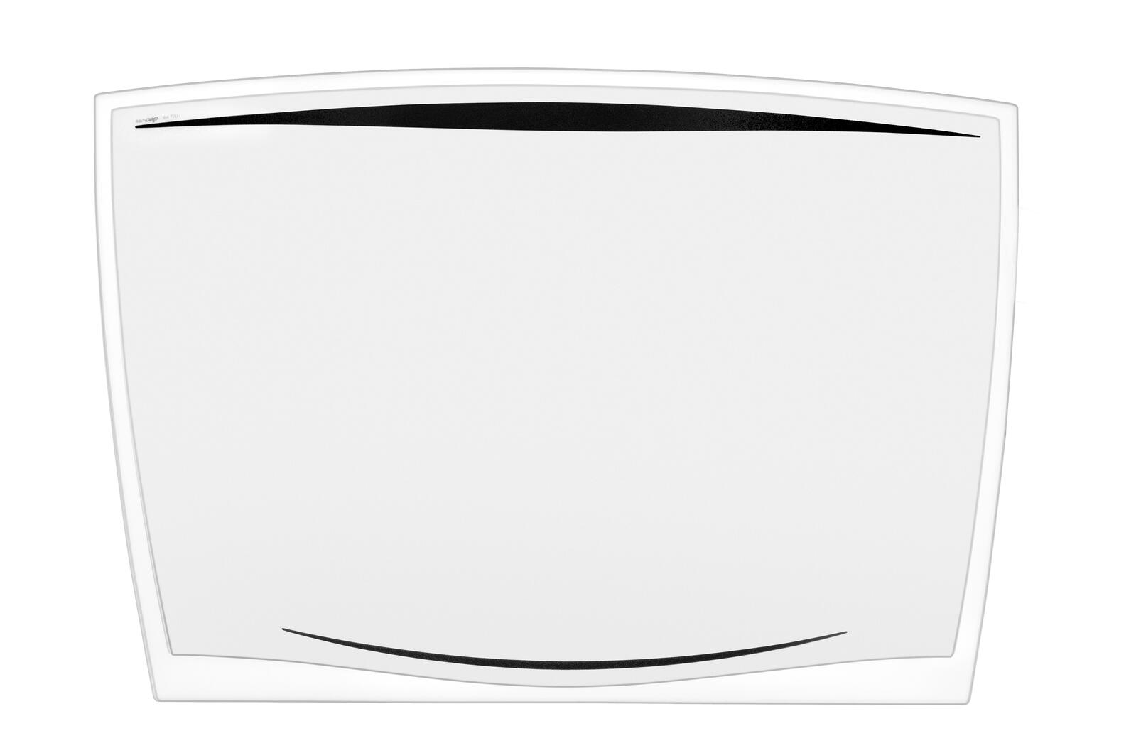 cep Schreibtischunterlage 64,2 x 43,8 cm transparent/schwarz