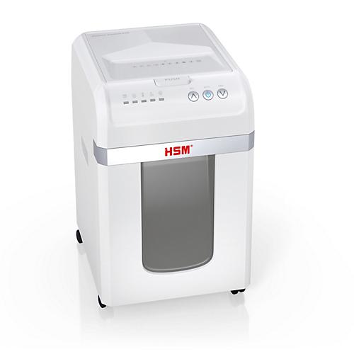 HSM Autofeed Aktenvernichter Shredstar X300, Partikelschnitt 4 x 12 mm, P-4, 30 l, 12-300 Blatt Schnittleistung, mobil, wei?