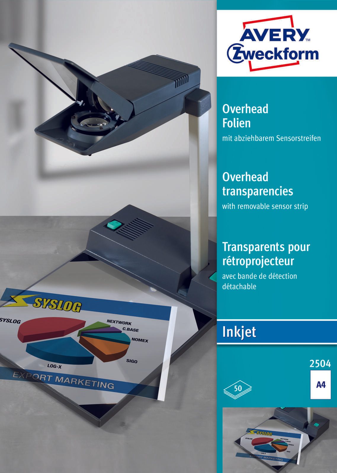AVERY Zweckform InkJetfolien 2504 transparent