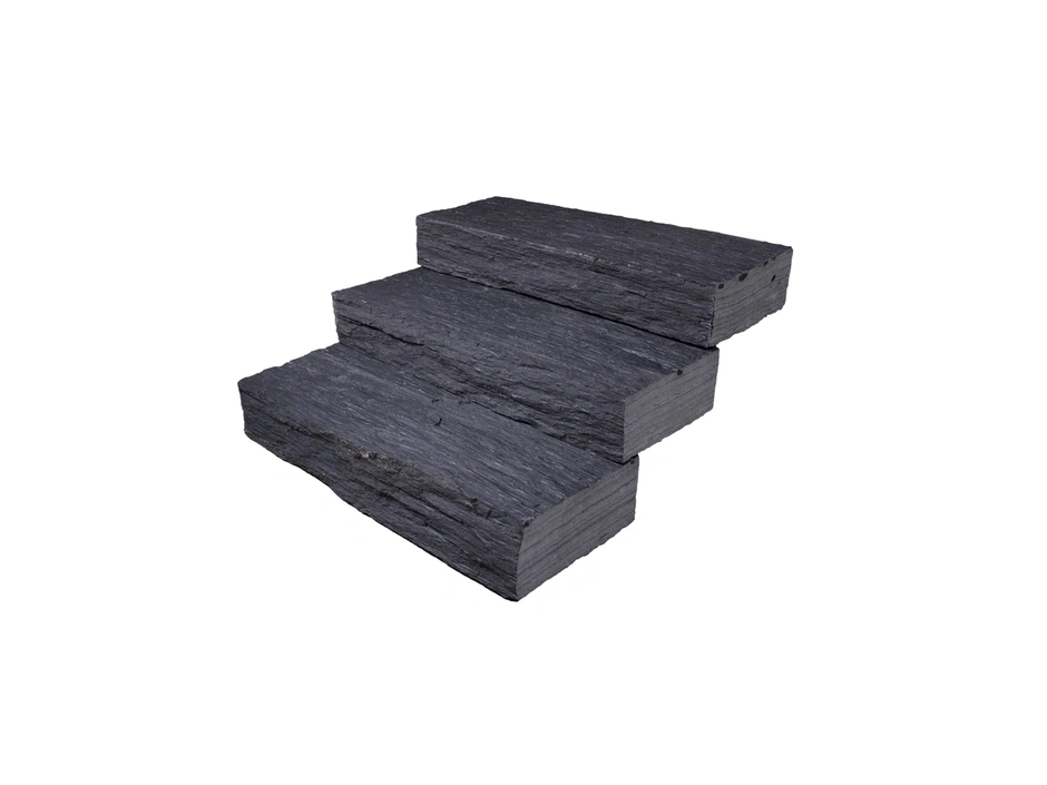 Naturstein Blockstufe Schiefer grap14-16×33-36×100