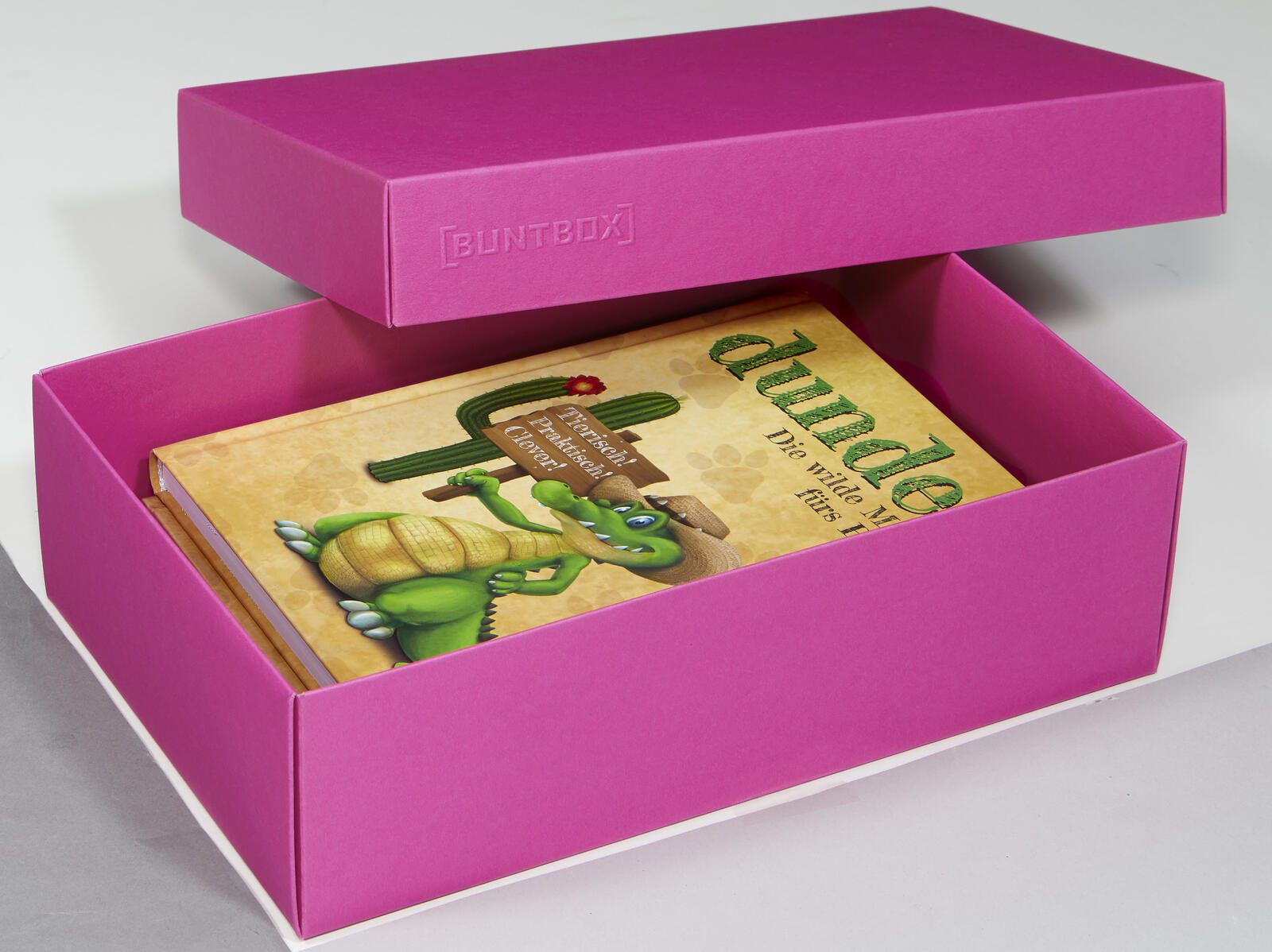BUNTBOX Geschenkboxen L 3,6 l – 26,6 x 17,2 x 7,8 cm pink