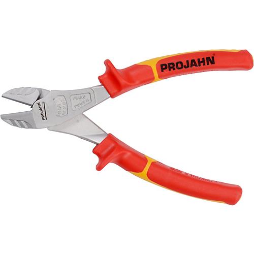 Projahn Kraft-Seitenschneider, VDE, 180 mm, Spezial-Werkzeugstahl, Mehrkomponenten-Griff