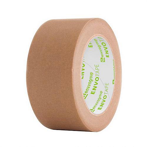 Packband envirotape Envo Tape? 4500, robust, 6 Rollen mit jeweils L 50 lfm x B 50 mm, 100 % recycelbar, Papier & Naturkautschuk, braun