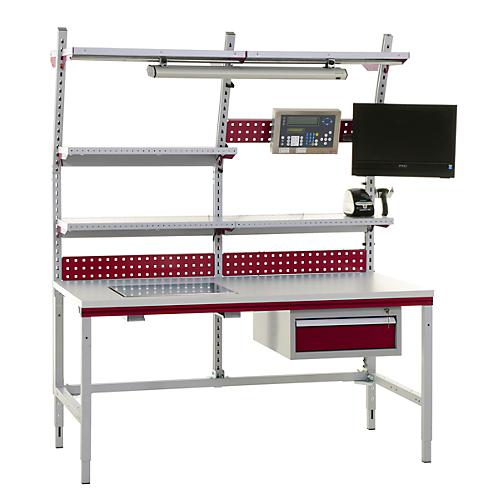 Rocholz Komplettpacktisch Kompakt System Flex, 1600 mm, h?henverstellbar