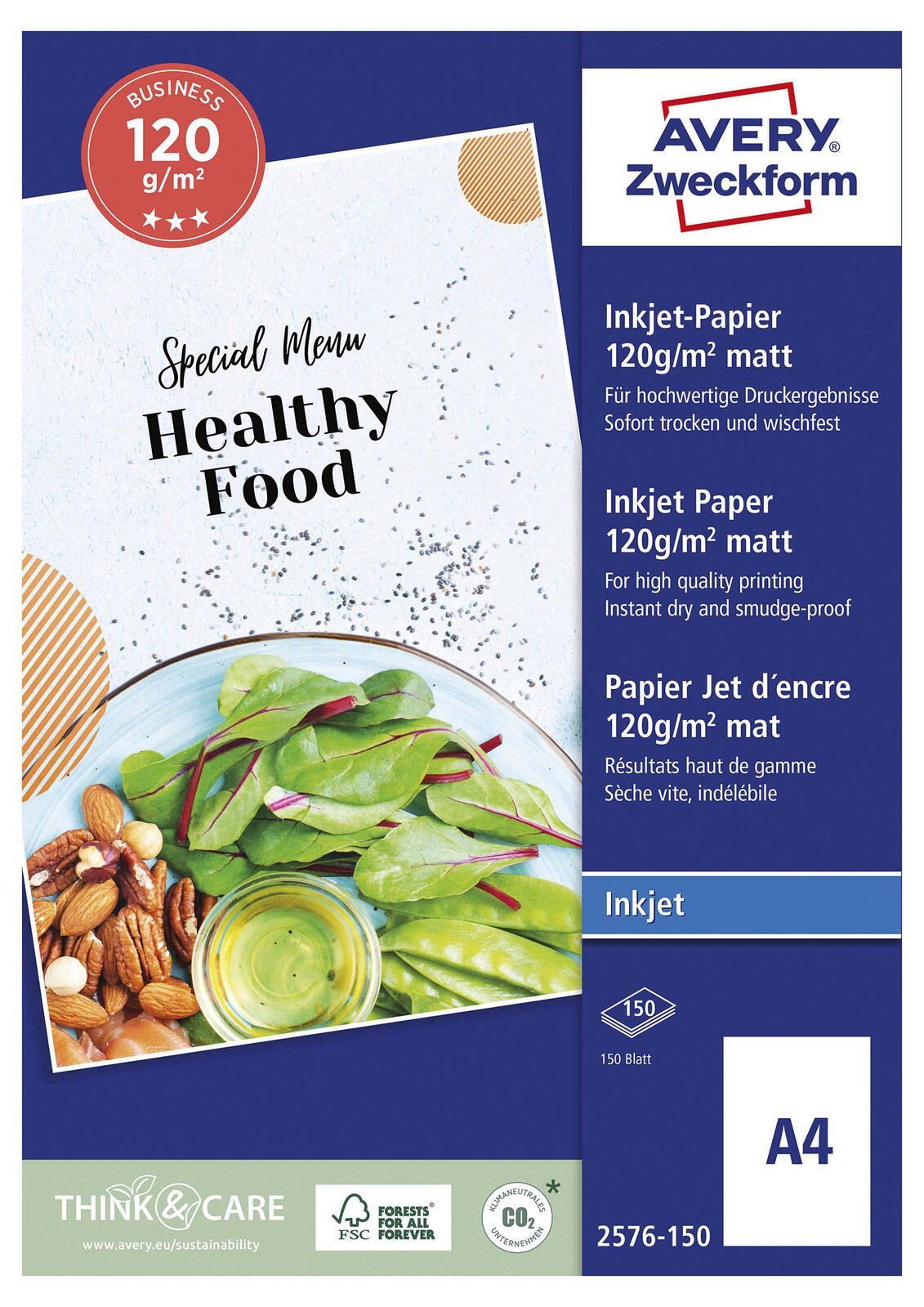 AVERY Zweckform Fotopapier Classic Inkjet DIN A4 matt 120 g/m²