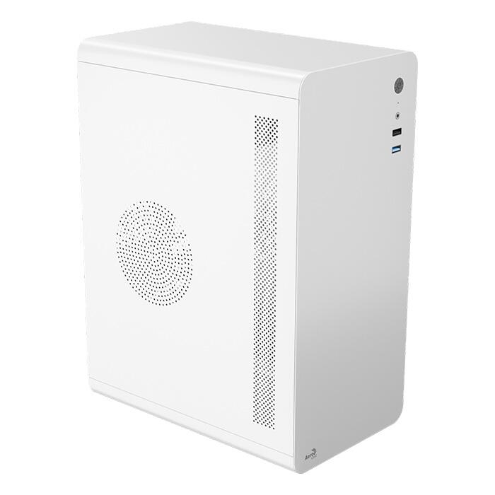 AeroCool PC Gehäuse CS-110-S-WT-v1 Mini-Tower Weiß