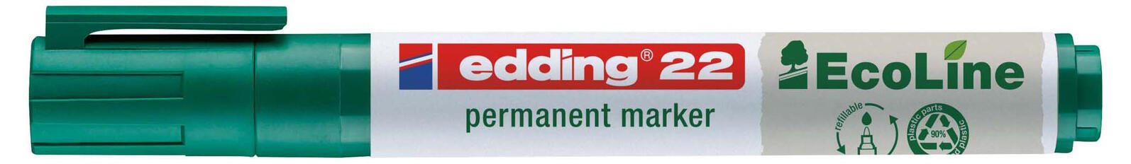 edding 22 EcoLine Permanentmarker 1.0 – 5.0 mm Grün