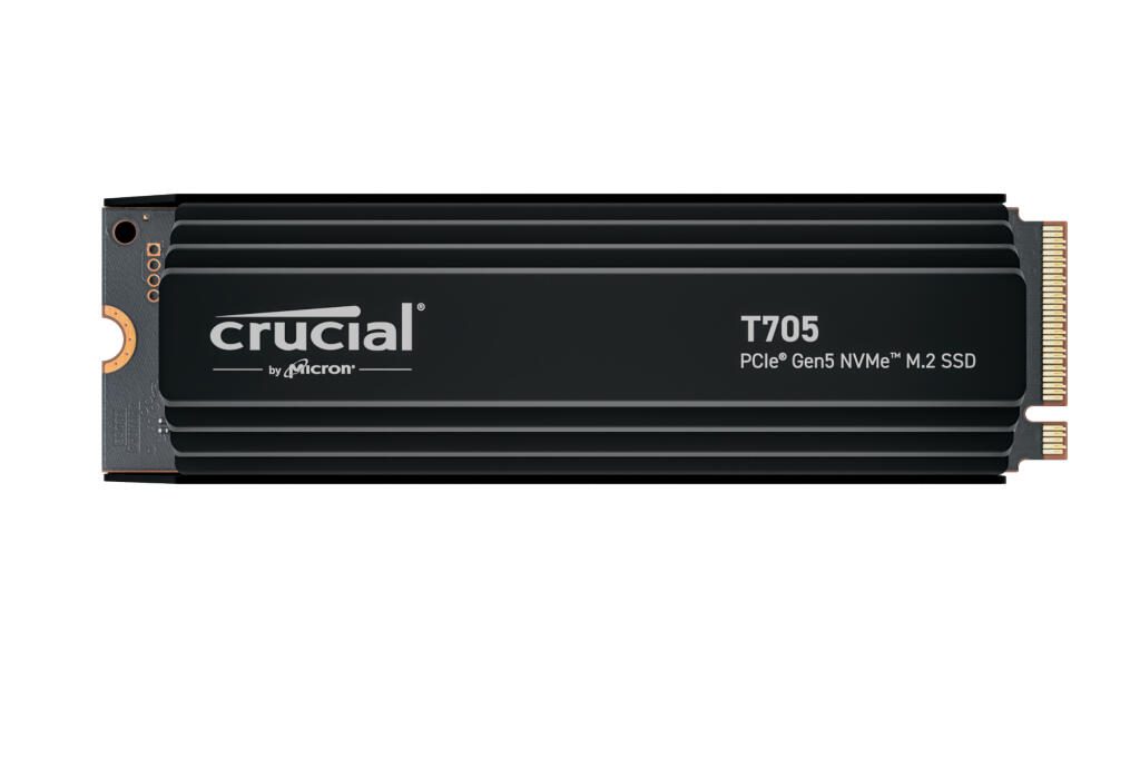 Crucial T705 M.2 SSD – 2 TB mit Kühlkörper