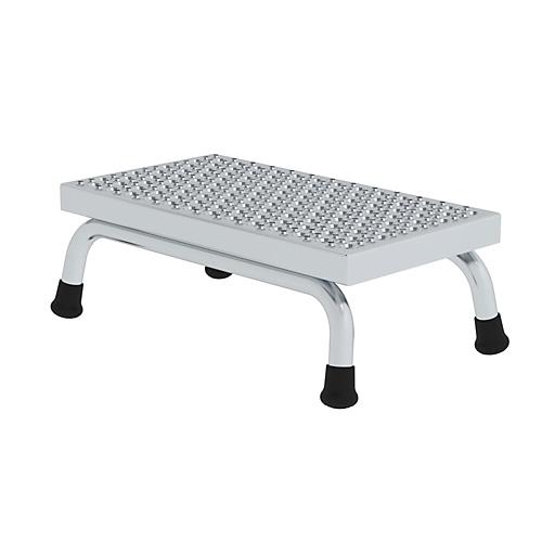 Munk Arbeitspodest, Aluminium, verschwei?te Rohrkonstruktion, Stufen R 13, Trittfl?che 550 x 300 mm, max. 150 kg, 1 Stufe