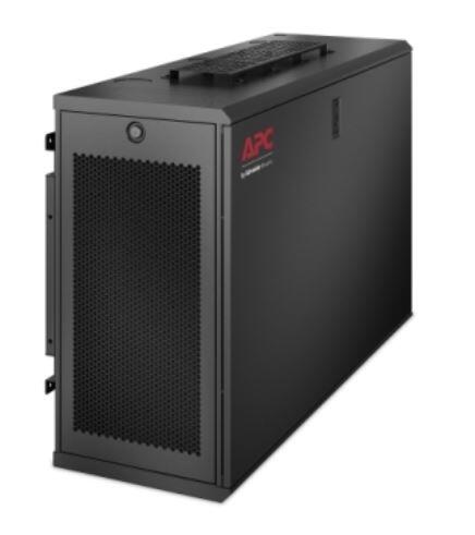 APC NetShelter WX AR106VI Gehäuse geeignet für Wandmontage Schwarz 6U – 48.3 cm 19 Zoll