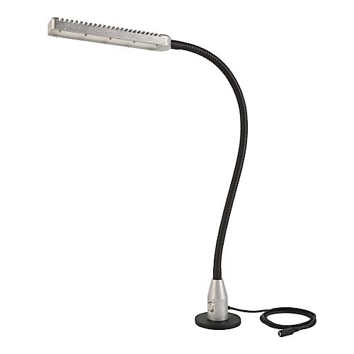 LED-Arbeitsleuchte Bauer & B?cker Fluter, 10 W, 950 lm, 5500 K, neigbar, dimmbar, Magnetfu?, IP65, L 850 mm, Aluminium, grau-schwarz
