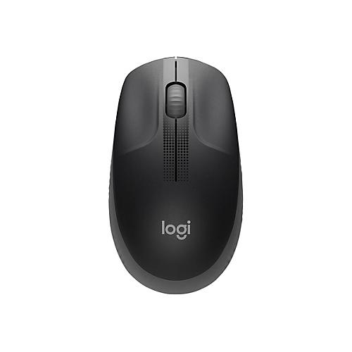 Logitech Funkmaus M 190, 3 Tasten und Scrollrad, 1000 dpi, bis 10 m, USB-A, inkl. Batterie, anthrazit