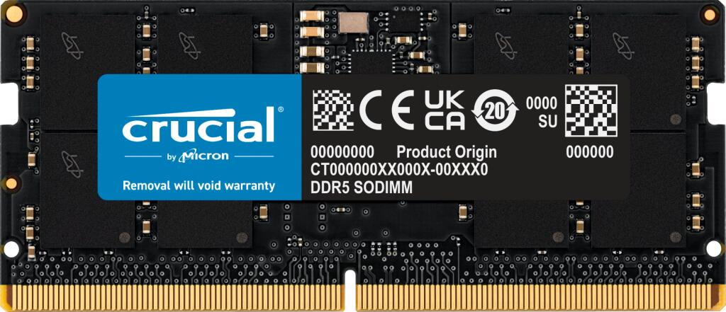 Crucial RAM 24GB (1x24GB) DDR5 5600MHz SODIMM schwarz