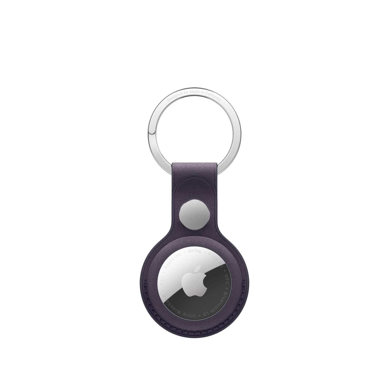 Apple AirTag Schlüsselanhänger aus Feingewebe (mitternachtsviolett)