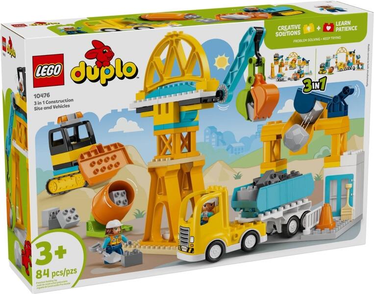 LEGO® DUPLO 10476 Baustelle mit Baufahrzeugen 3-in-1-Set