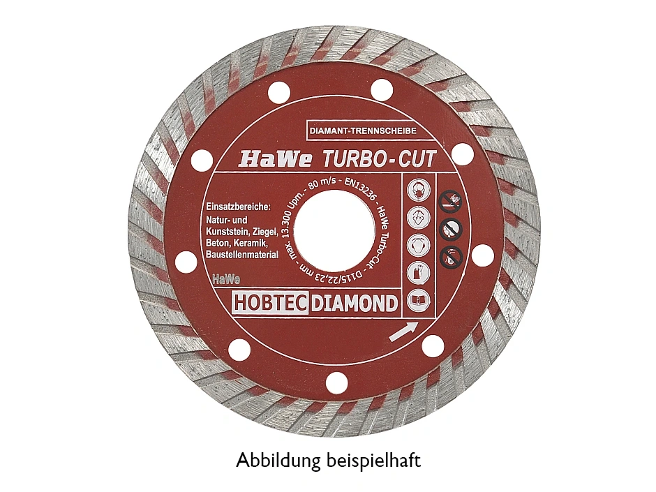 HaWe Diamanttrennscheibe Turbo-Cut Ø230×22,23 mm
