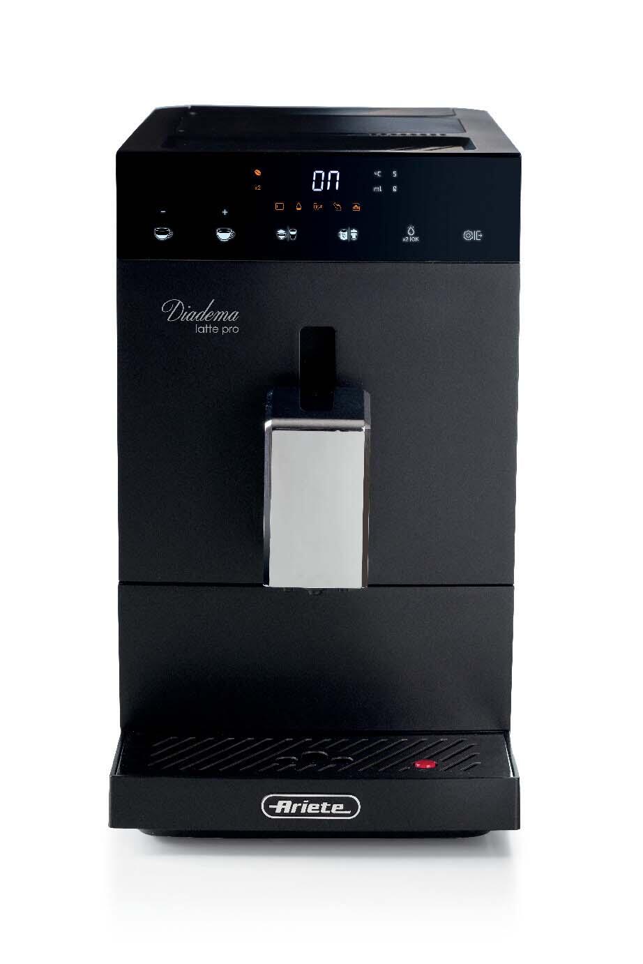 Ariete Diadema Kaffeevollautomat mit Milchbehälter – schwarz