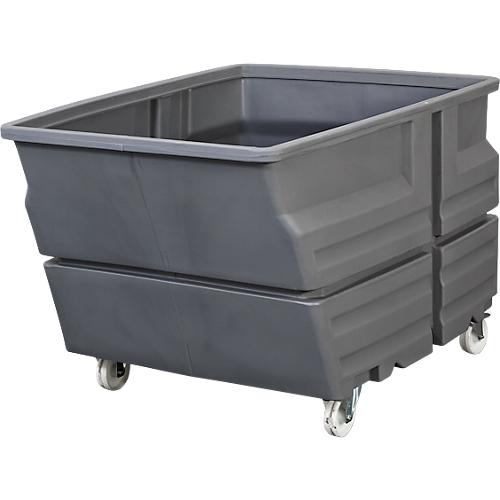 Mehrzweckbeh?lter, Polyethylen, grau, 600 l, B 825 x T 1240 x H 900 mm, mit Rollen
