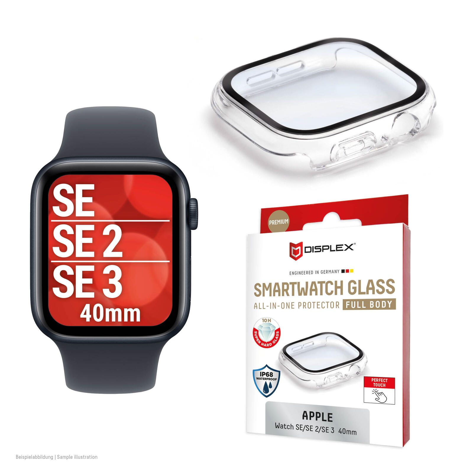 DISPLEX 10H Panzerglas Apple Watch SE3/SE2/SE (40mm)