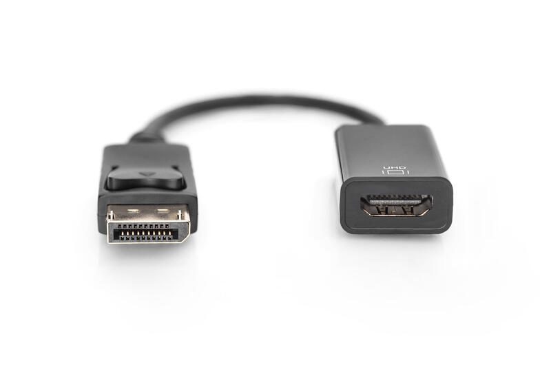 Digitus Aktives DisplayPort auf HDMI Konverter schwarz