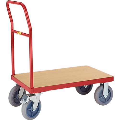 Sch?fer Shop Select Plattformwagen mit Schiebegriff, Ladefl?che 850 x 500 mm