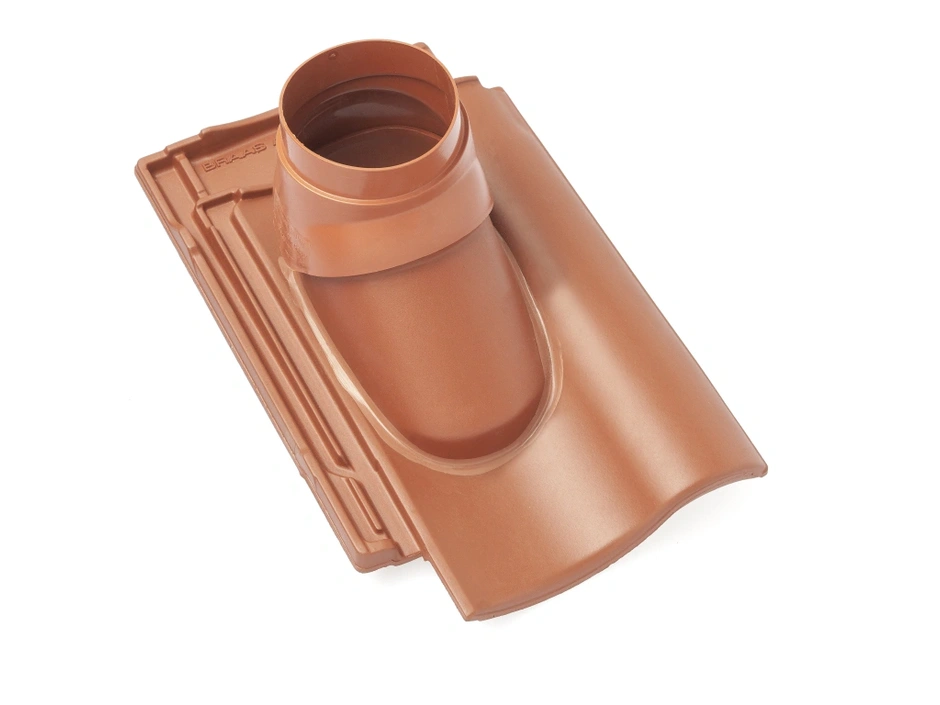 Braas Achat 12V Abgasrohr-Durchgang kpl.b.114mm naturrot
