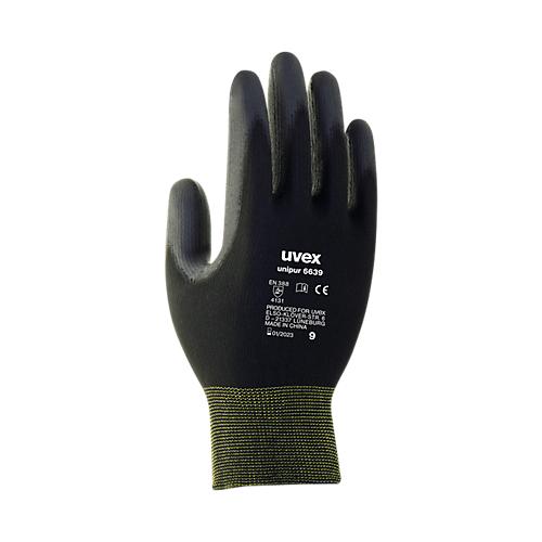 Montagehandschuh uvex unipur 6639, Polyamid, PU-Schicht, EN 388: 4131, abriebfest, 10 Paar, Gr??e 6