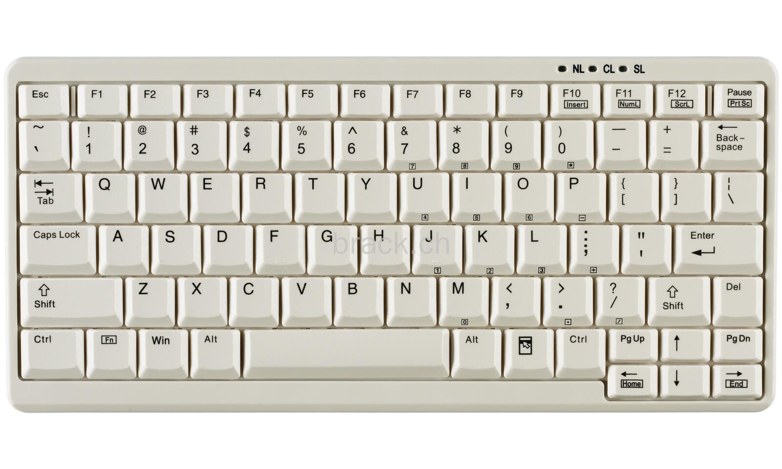 Active Key AK-4100-U USB Mini-Tastatur Weiß