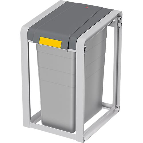 Wertstoffsammler Hailo ProfiLine ?ko XL, Basismodul, Volumen 38 l, mit Inneneimer, L 395 x B 355 x H 560 mm, Kunststoff, grau