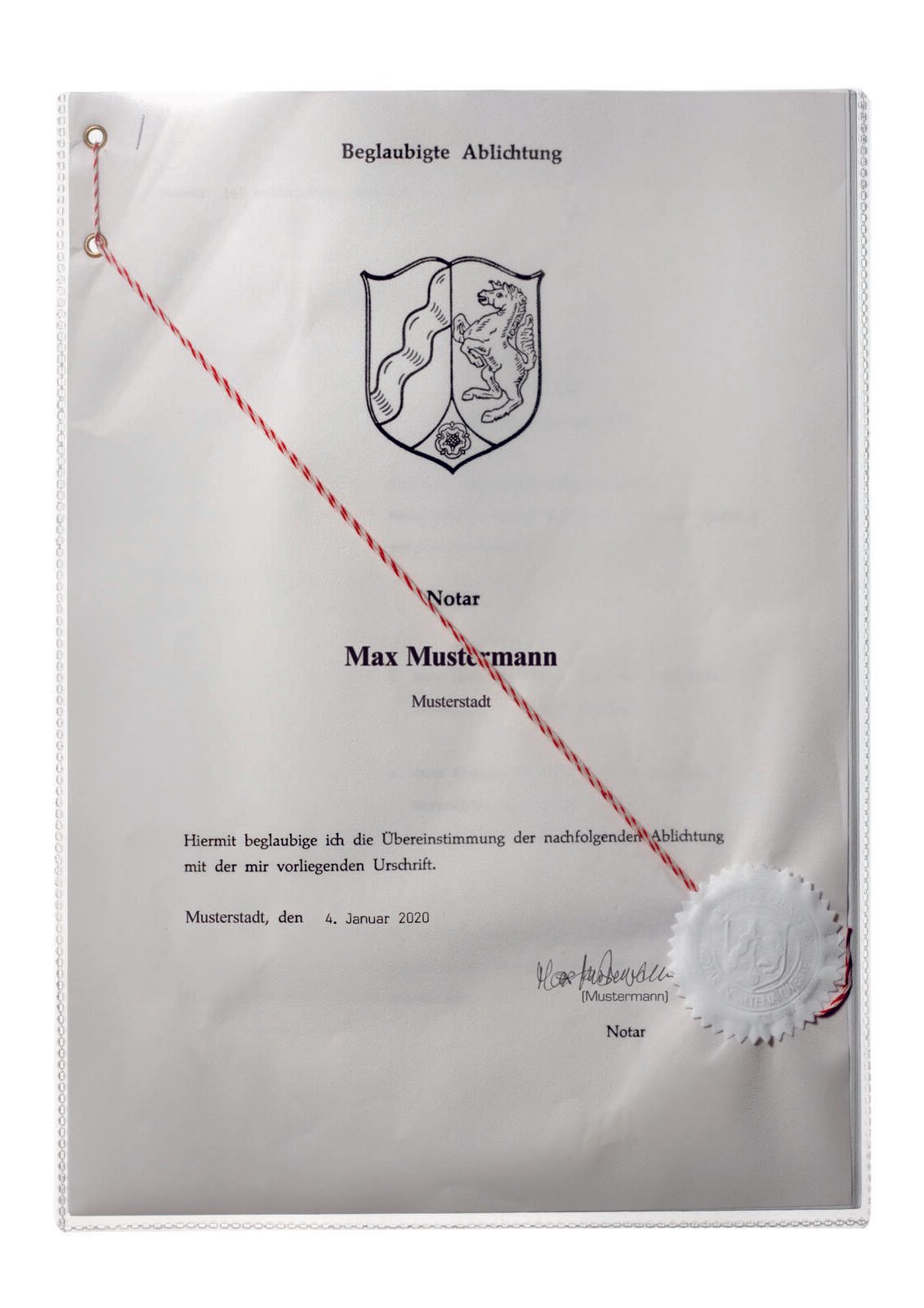 DURABLE Dokumentenhüllen A4 transparent