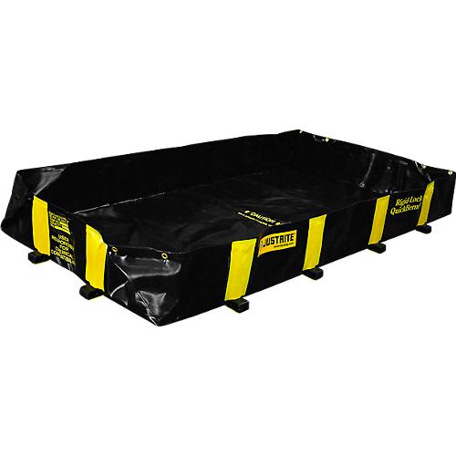 Justrite Leckage Faltwanne, befahrbar, L 1800 x B 1200 x H 305 mm, bis 662 L, schwarz