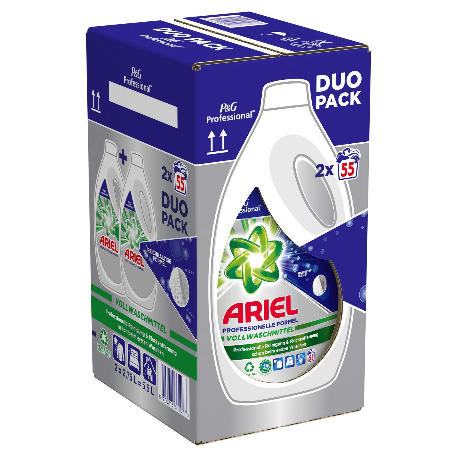 ARIEL Professional Waschmittel frisch 2×2,75 l
