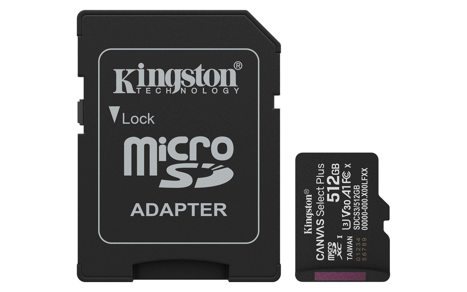 Kingston Canvas Select Plus – Flash-Speicherkarte – 512 GB