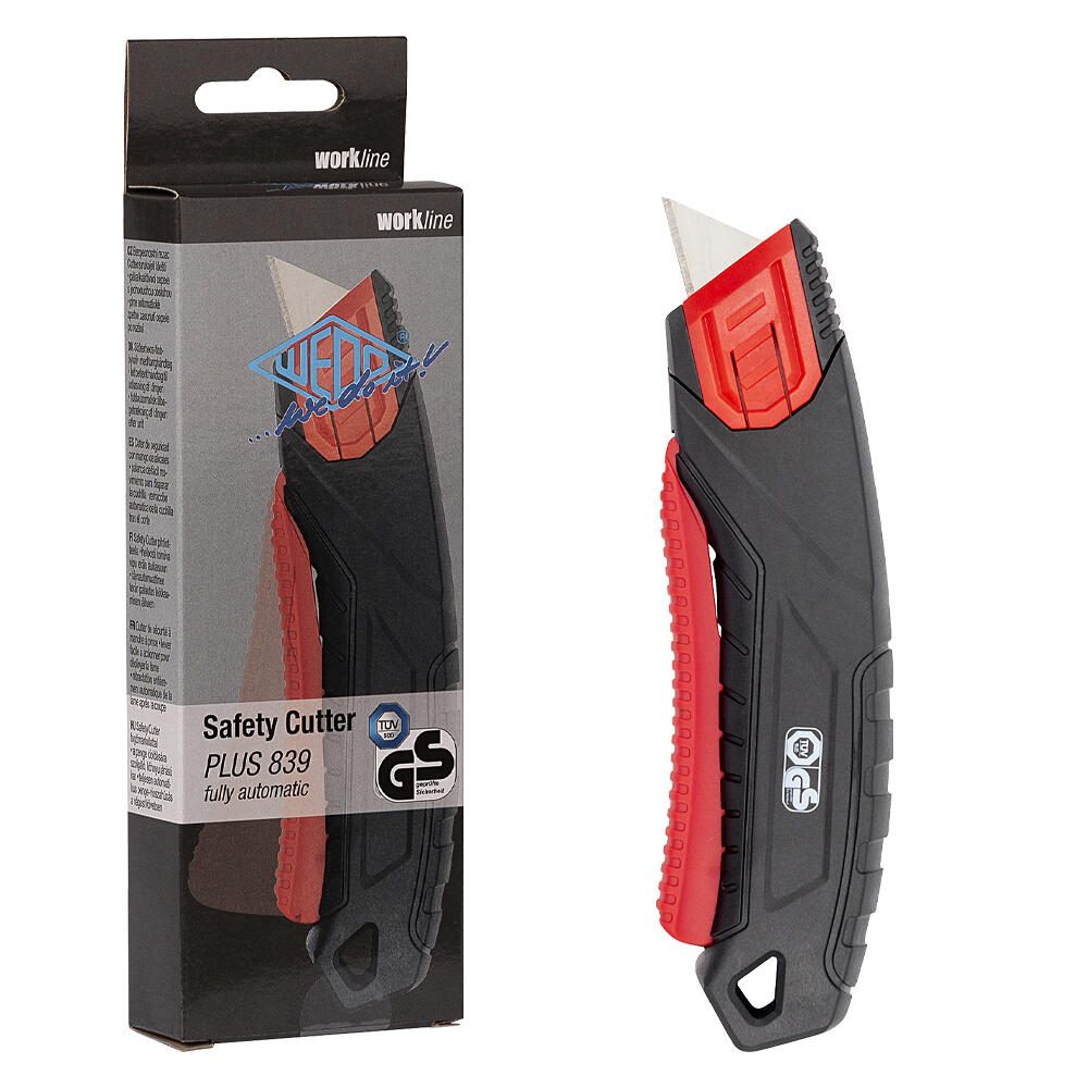 WEDO Cuttermesser Safety Plus Kunststoff schwarz 19,0 mm, 1 St.