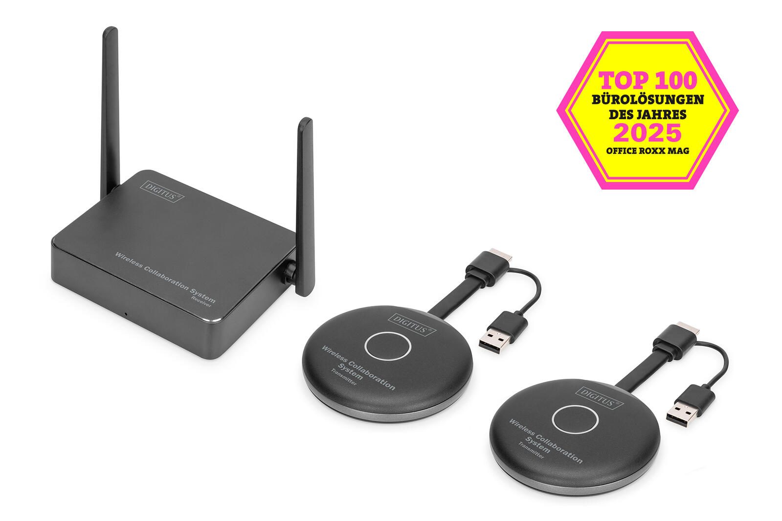 Digitus Click & Present Pro – BYOD Collaboration System HDMI, 2x TX, 1x RX