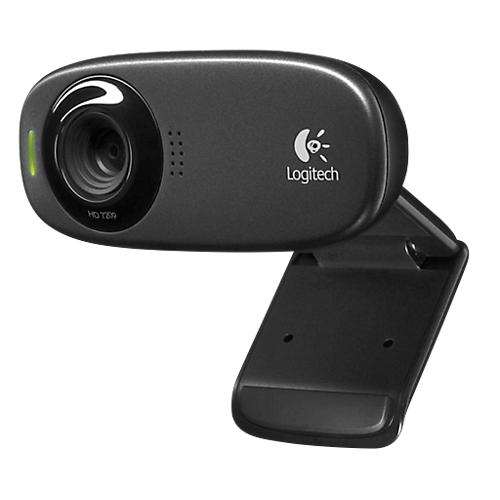 Logitech? Webcam C310, HD-Video 1280 x 720 px, Foto 5 MP, Mikrofon, Ger?usch- & Lichtfilter, 1-Klick-HD-Upload, USB 2.0, Universalhalterung, USB-Kabel