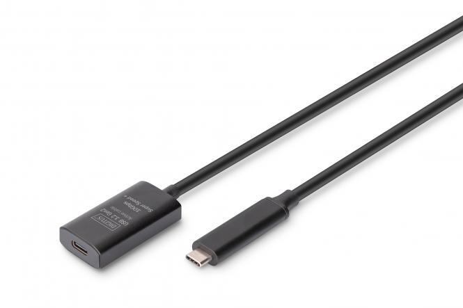 Digitus Aktives USB 3.2 Gen2 10G Verlängerungskabel, USB-C – USB-C, 5m