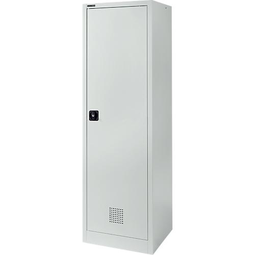 Sch?fer Shop Pure Putzmittelschrank, abschlie?bar, B 600 x T 500 x H 1935 mm, Stahl, lichtgrau RAL 7035