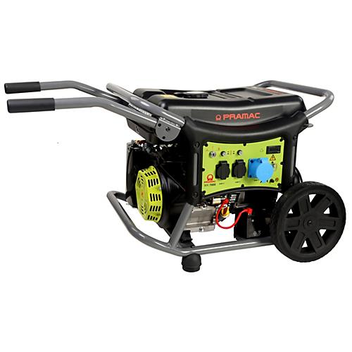 Pramac mobiler Stromerzeuger WX 7000, Benzinbetrieb, Tankinhalt 26 l, 5,8 kW, 230 V, 69 dB, Hand-/Elektrostart, 2 Steckdosen
