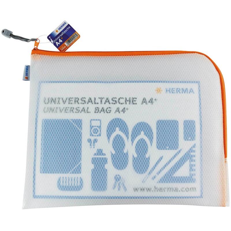 HERMA Reißverschlussbeutel A4 transparent
