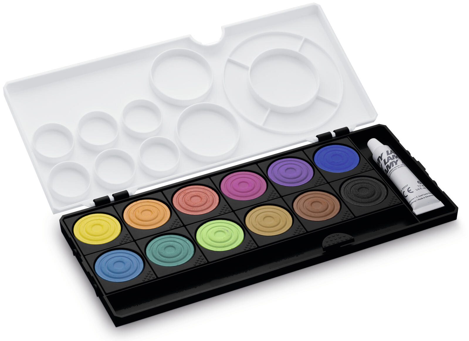 LAMY Wasserfarbkasten 12 Farben aquaplus schwarz