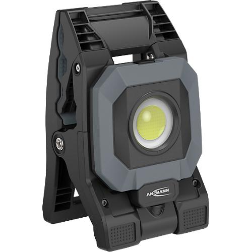 LED-Arbeitsleuchte Ansmann Croco, 1700 lm, dreh- und schwenkbares Leuchtgelenk, 5200 mAh, wiederaufladbar, IP65, Kunststoff, schwarz